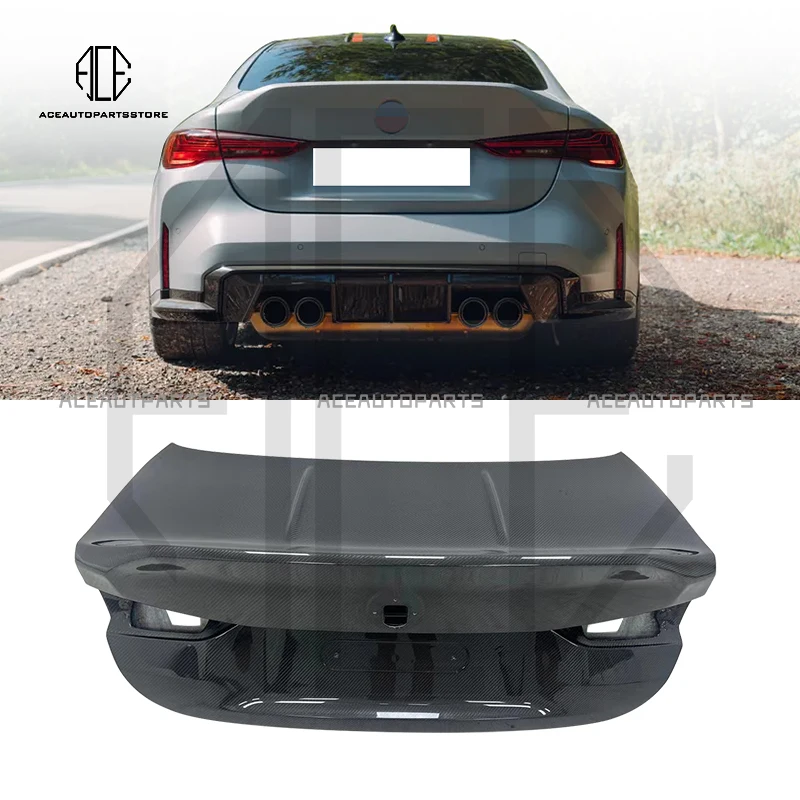 Rear Trunk Cover Carbon Fiber Car Trunk Cover For BMW M3 M4 G80 G82 G83 2021 - 2023