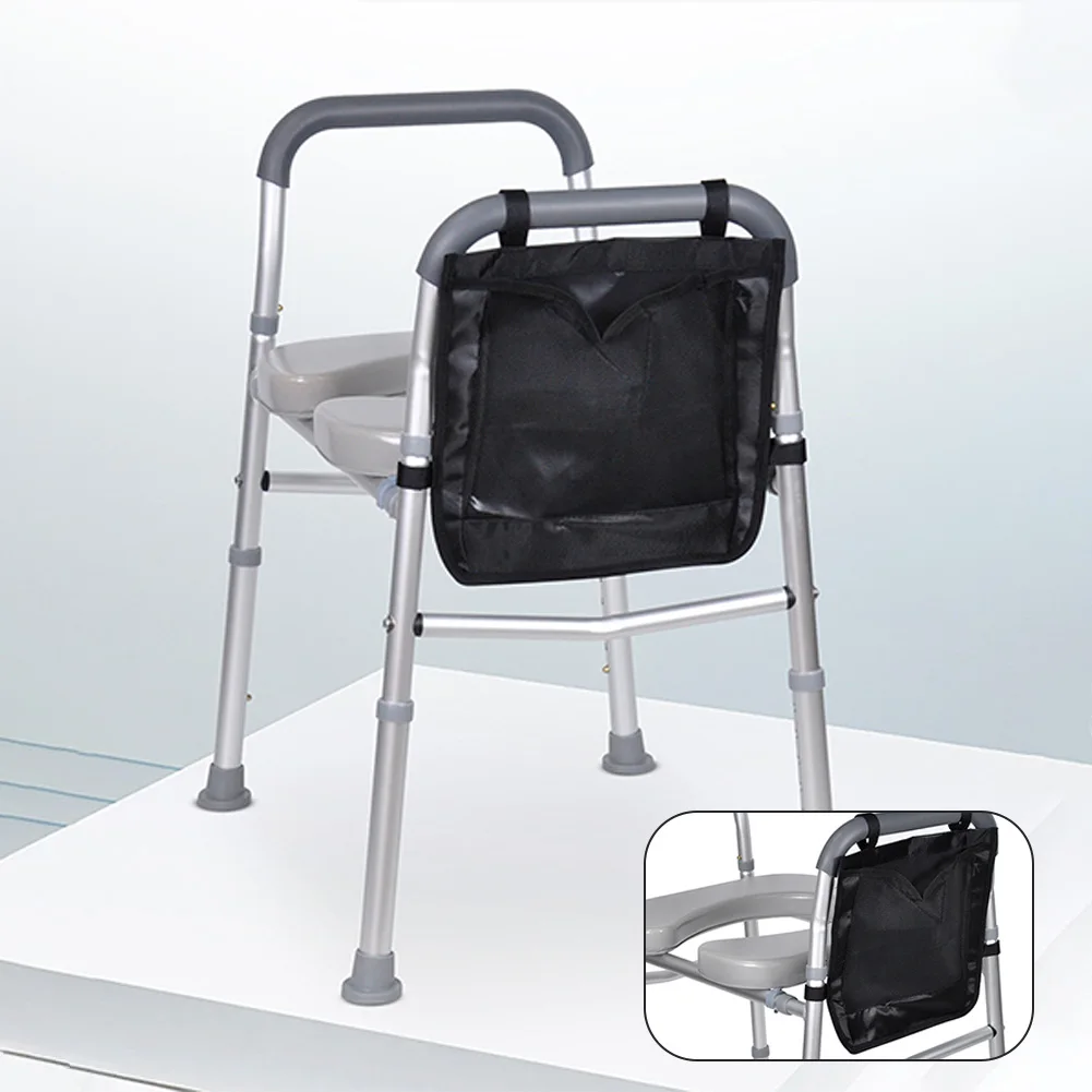 Sedile WC rialzato con maniglie, rialzo sedile WC per anziani con altezza e larghezza regolabili, tasca laterale, capacità di carico di 300 libbre