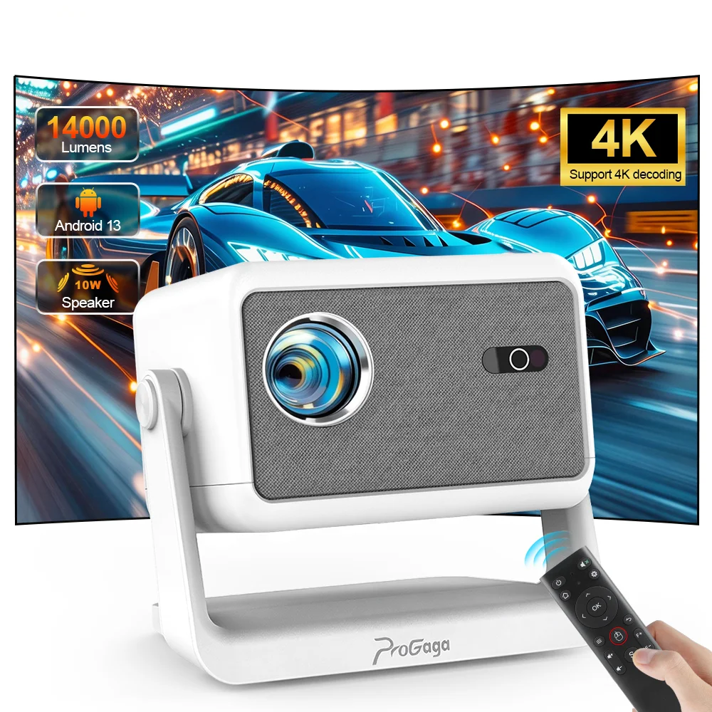 Projetor PG370 MAX Full HD 1080P 4K Android WiFi 5G PG370MAX Projetor Mini Portátil 3D Smart TV para Cinema em Casa