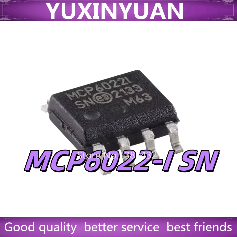 （10pieces）New Original MCP6022-I/SN MCP6022I MCP6022 SOP8 In Stock