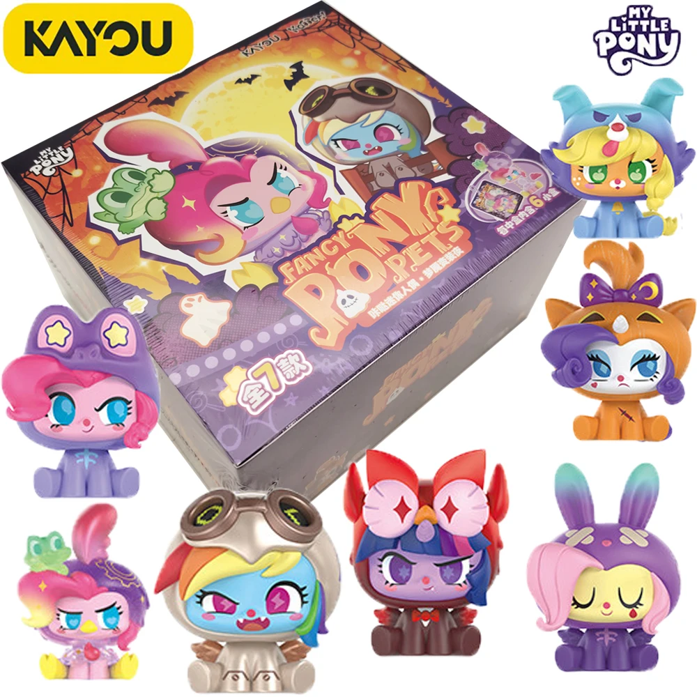 

KAYOU Official My Little Pony Mini Dolls Trendy Blind Box Cartoon Premium Collectible Model Decoration Toys Kids Hobbies Gifts