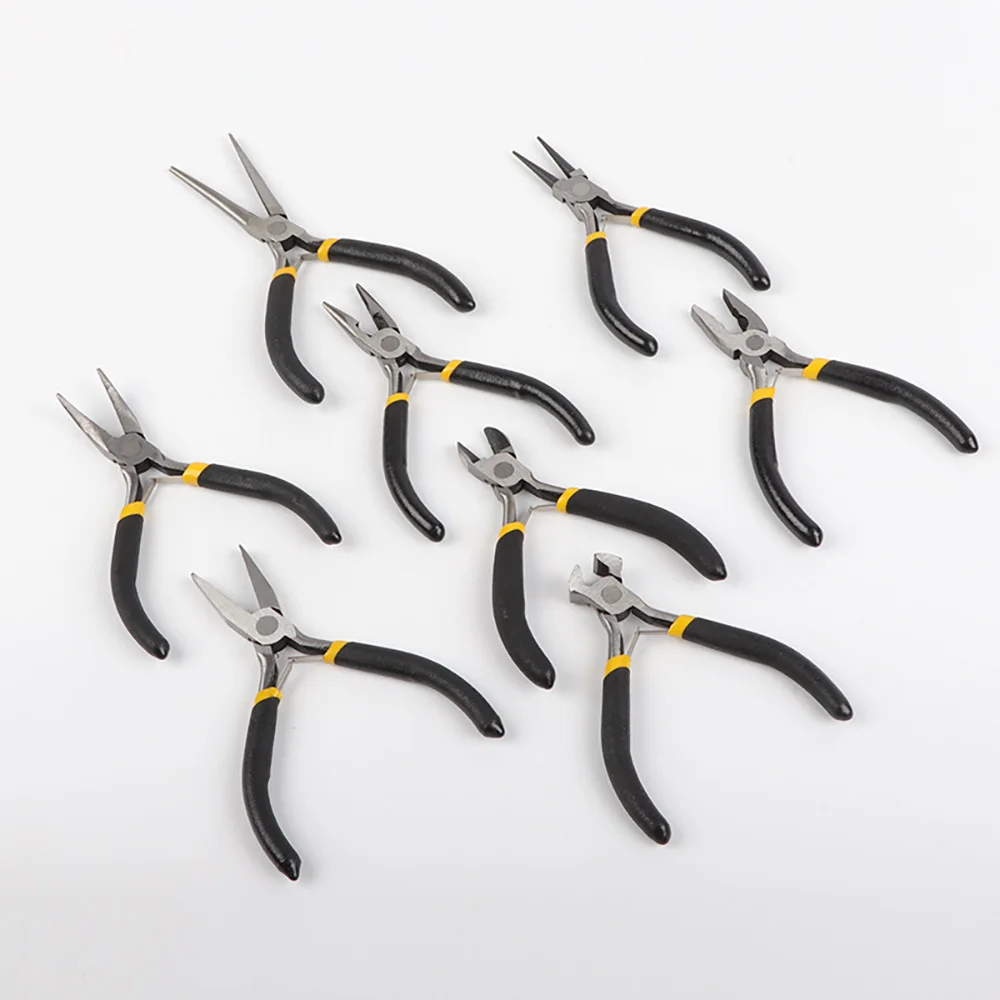 Ferronickel Carbon-Hardened Steel Round Nose End Cutting Jewelry Pliers Tools DIY Equipment Pliers Fit Handcraft Beadwork Repair