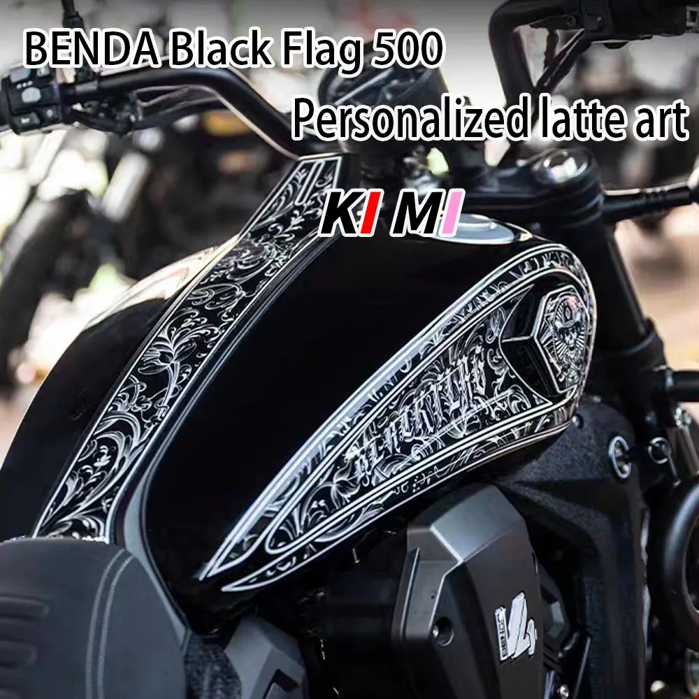 FOR Benda 23 Black Flag 500 full car pull-out prints, decals, stickers, modified accessories, waterproof coating