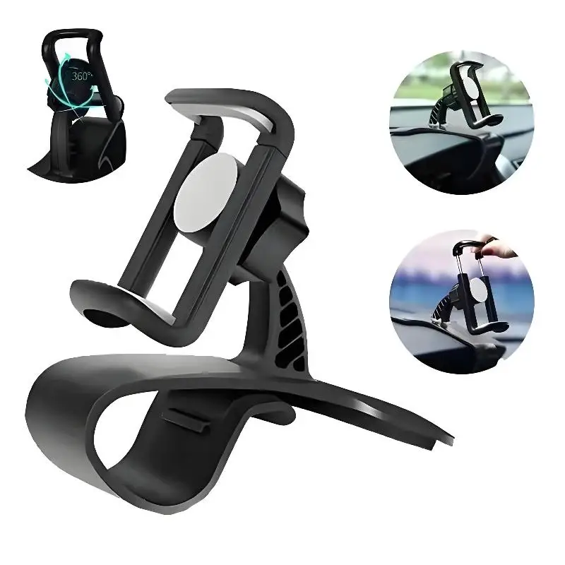 Car Phone Holder Strong Grip Dashboard Air Vent Clip Mount Universal Cell Phone Bracket Hands-free Call for Driving