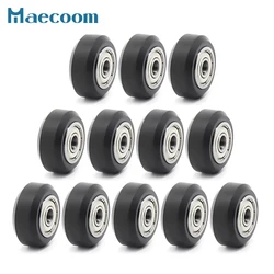12/24pcs CNC Plastic POM Wheel with 625zz Idler Pulley Gear Passive Round/V-Slot Perlin Pulley Wheel for Anycubic CR10 Ender 3