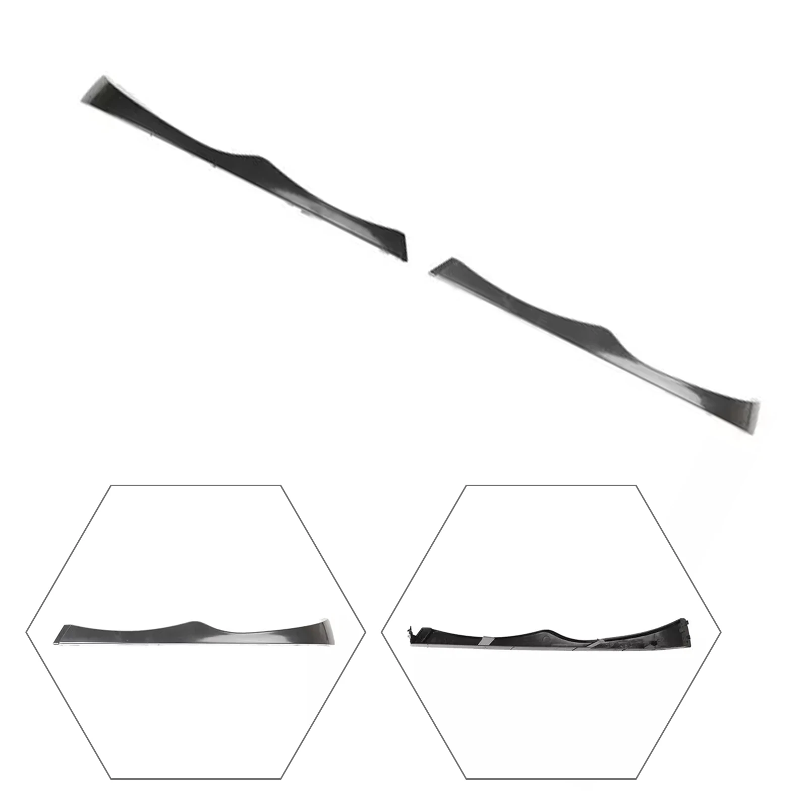 Artudatech 2 قطعة شرائط غطاء المصباح العلوي لسيارات BMW E46 330i 330Xi 325i 325Xi 2002-2005