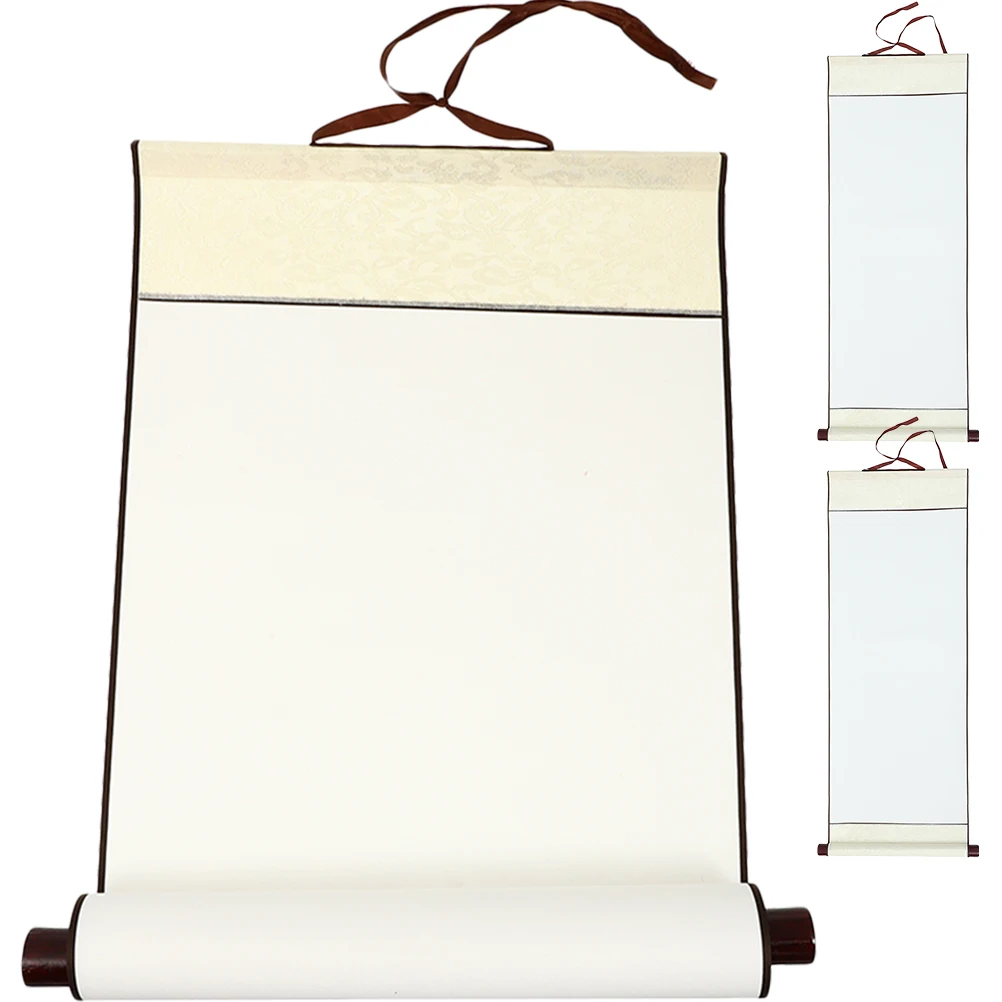 

3pcs Calligraphy Scroll 30x67cm White Rice Paper for Writing Painting Durable Portable Home Supplies Sketch Paper