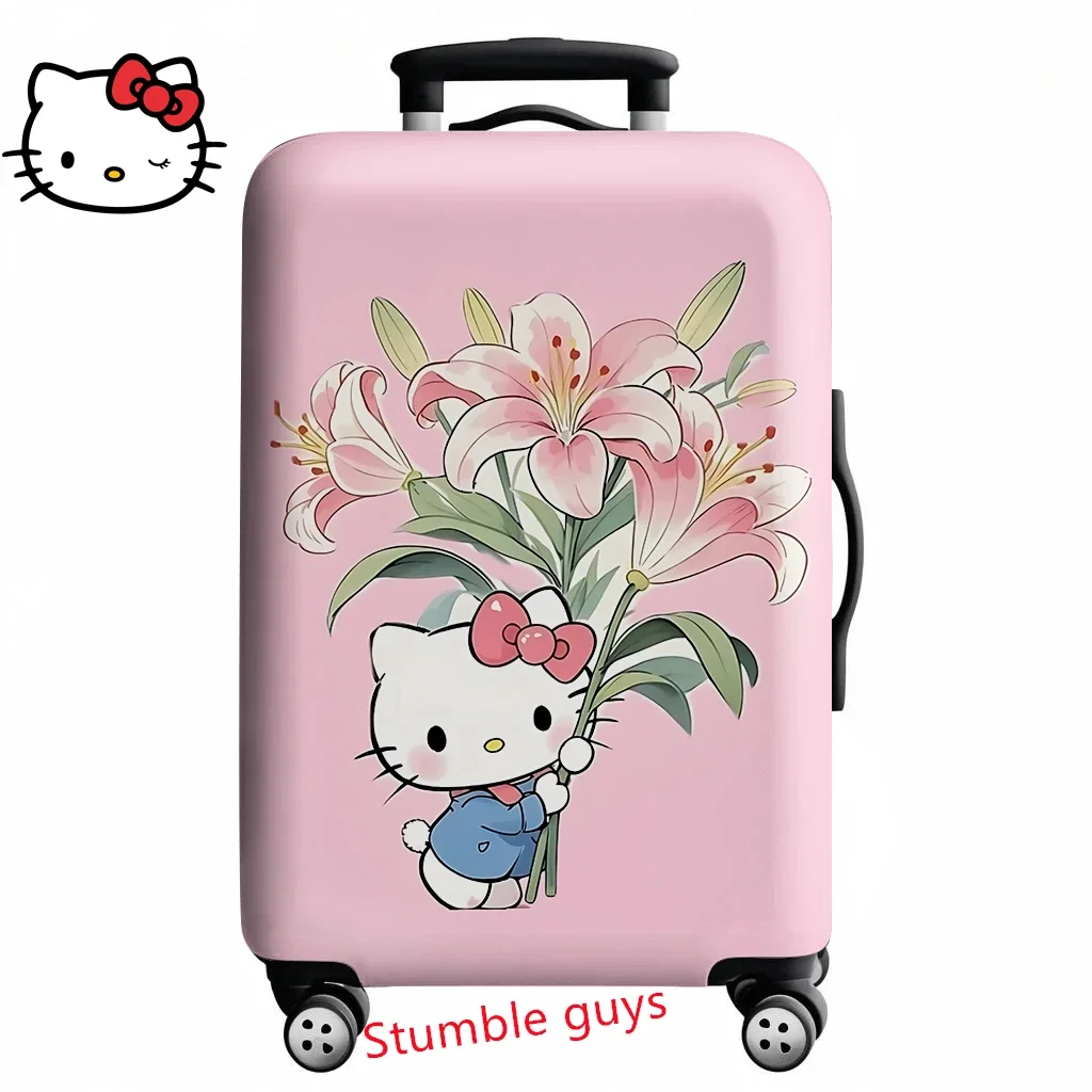 

Kawaii Hello Kitty Luggage Cover Fits 18-32 Inch Suitcases Cute Anime Travel Protector
