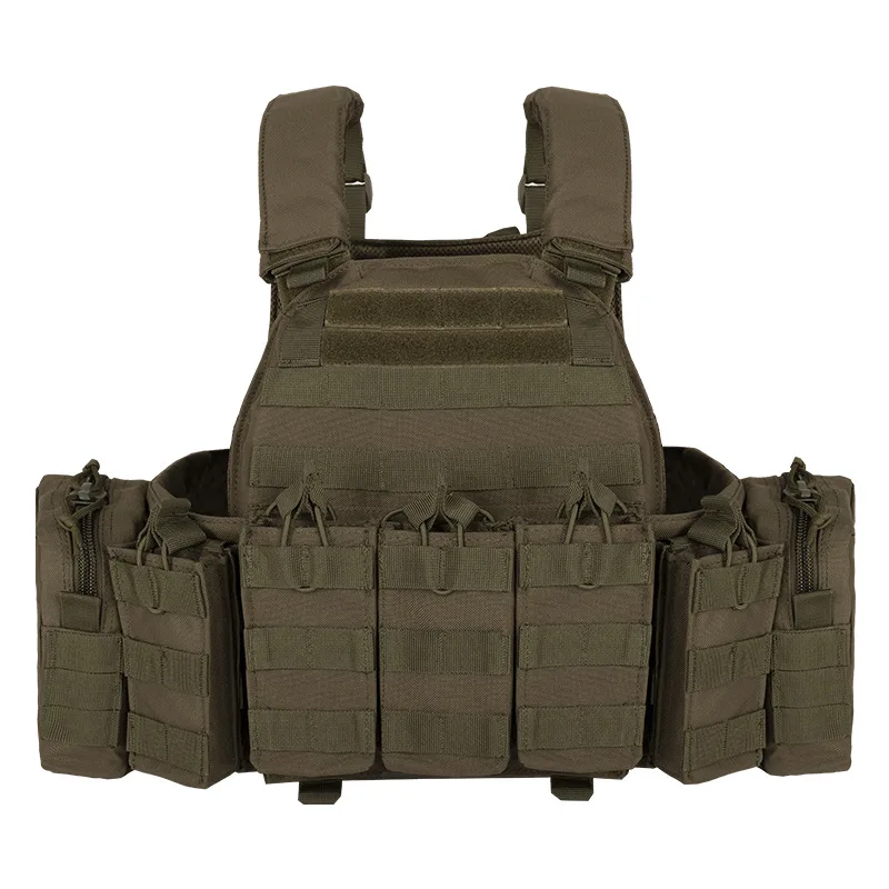 

Tactical Vest Light Weight Quick Release Combat Plate Carrier,1000D Nylon Molle Chaleco Hunting Training Vest