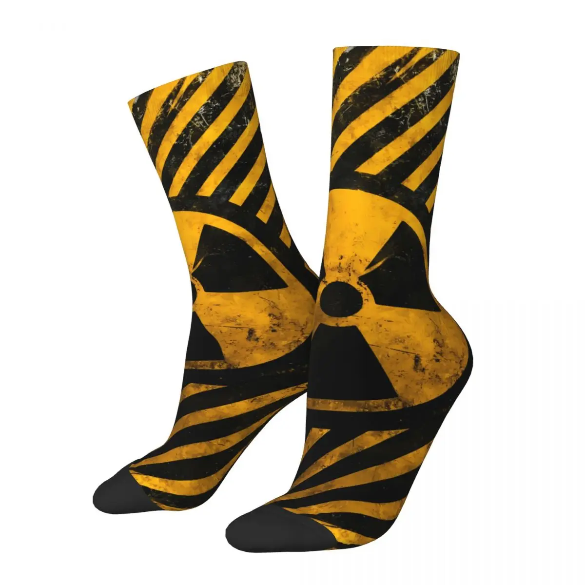 Warning Sock Printed Man Polyester
