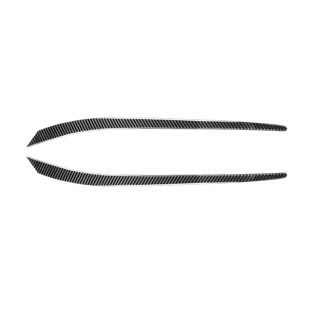 

2Pcs Car Stickers Carbon Fiber Trim Headlight Cover Eyebrows Decals