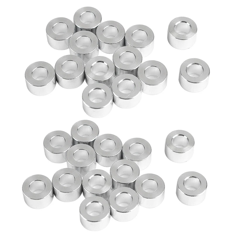 

20X Aluminum Column Flat Gasket Bushing 6Mm Aluminum Bushing Aluminum Barrier 3D Printer Accessories For Openbuilds