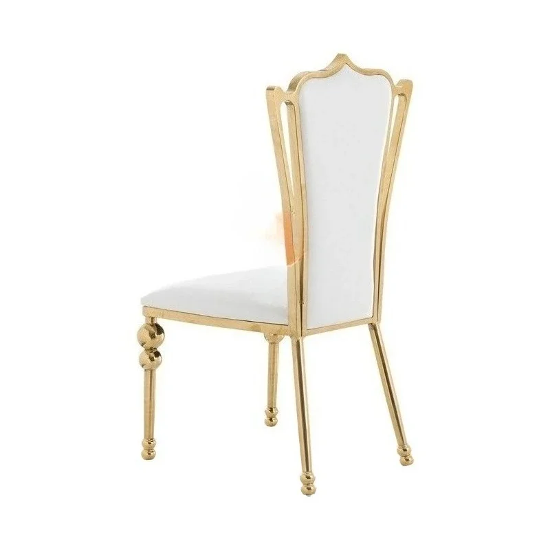 Stainless steel dining chair gold wedding chair electroplated titanium gold hotel restaurant chair wedding wedding  hotel