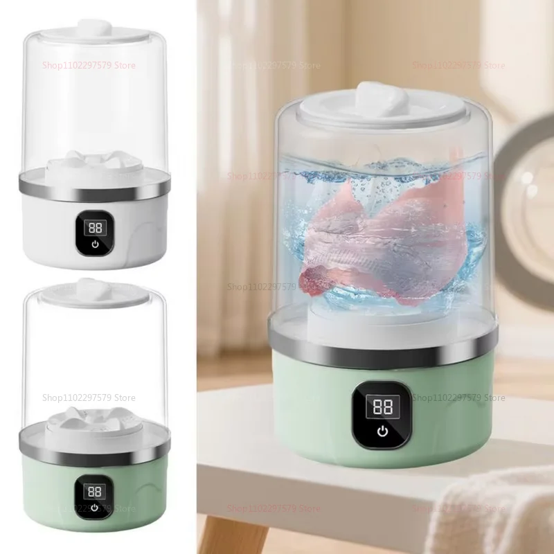 غسالة صغيرة محمولة، غسالة غسيل مدمجة للنوم والتخييم والسفر والفندق، أداة تنظيف الملابس سهلة الاستخدام