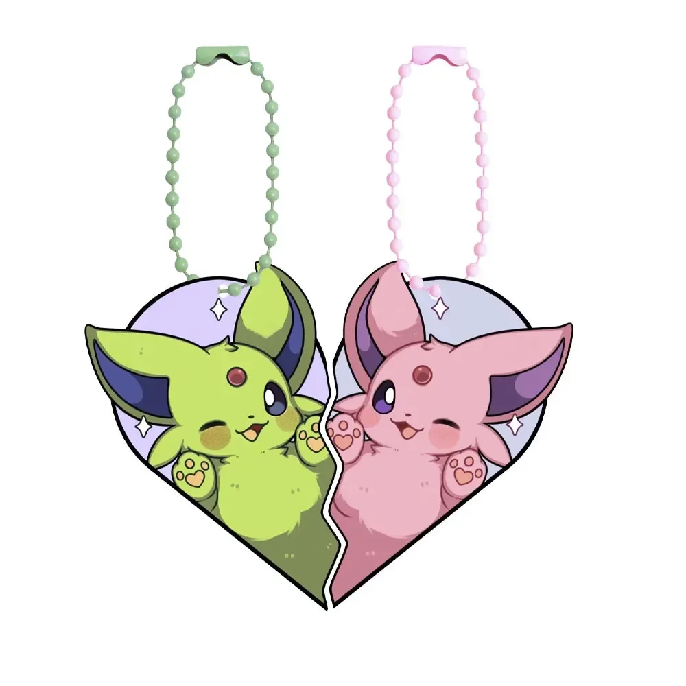 Pokemon Eevee Umbreon Espeon Sylveon Jolteon Flareon Akrylowe Breloki DIY Figurki Akcji Anime Klasyczne Kolekcja Gier Zabawka