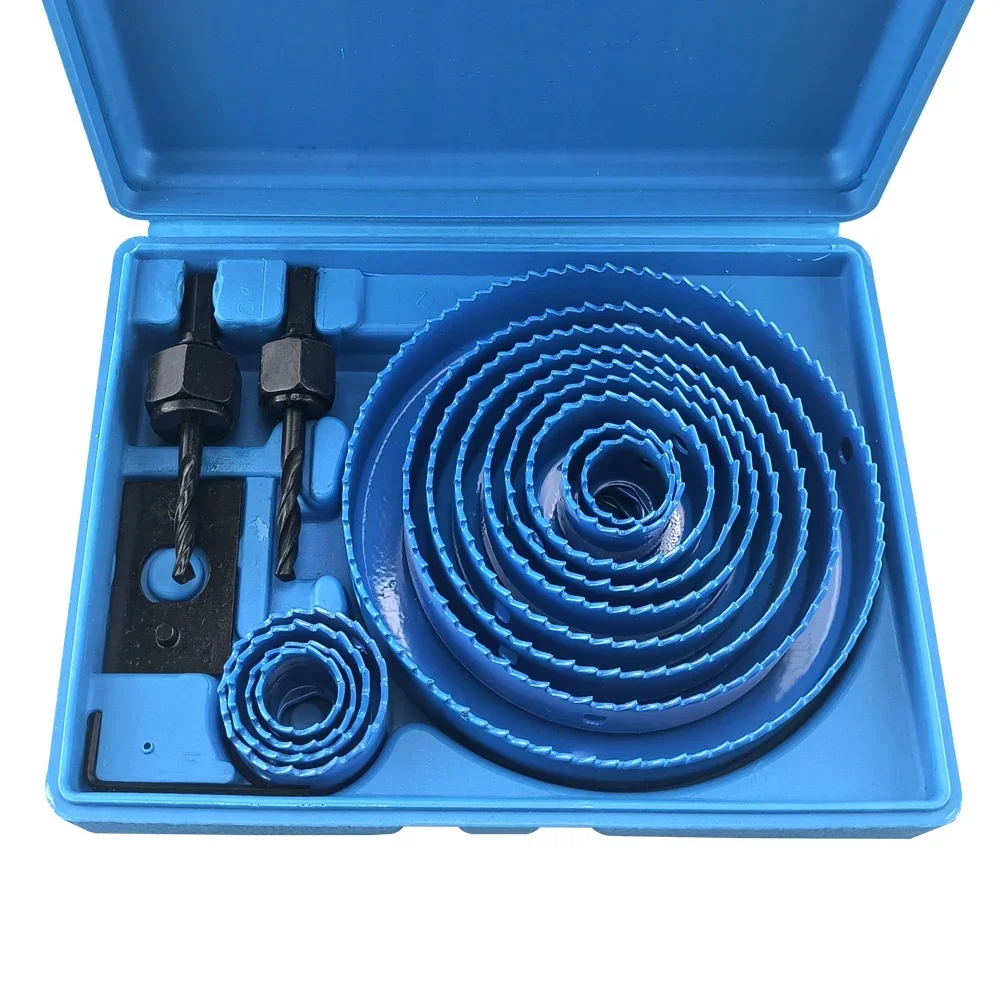 Hole Saw Set 19-127mm  Saw Cup Wood Crown Drill Bit For Gypsum Board Wood PVC Plastic Density Board Metal Woodworking Tools