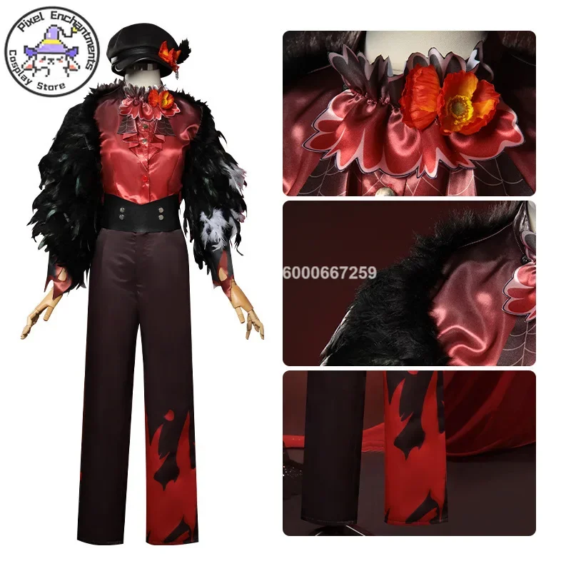 Game Identity Ⅴ Edgar Valden Painter Cosplay Costume Printing Survival Shawl Anime Uniform Christmas Halloween Carnival Outfits