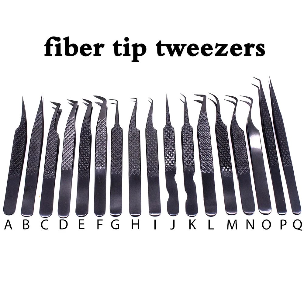 Top Quality Lash Tweezers Fiber Tip Professional Fiber Tip Tweezers for Eyelash Extension
