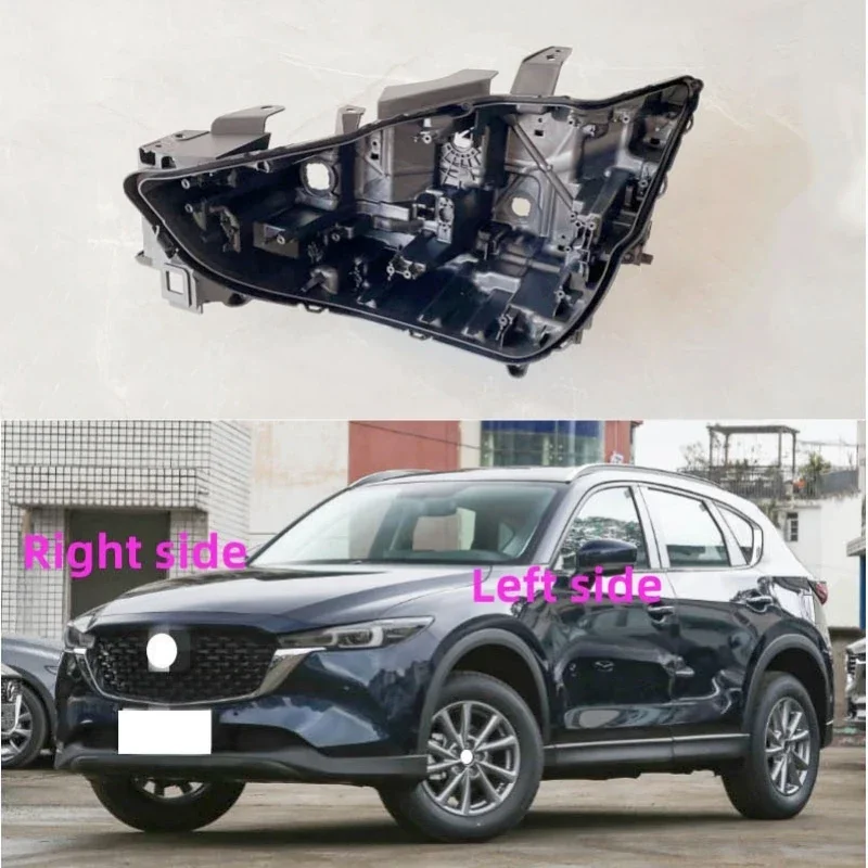 

For Mazda CX5 CX-5 2022 2023 Headlight Base Headlamp House Headlamp Rear Cover Auto Headlight Black Back Rear Shell