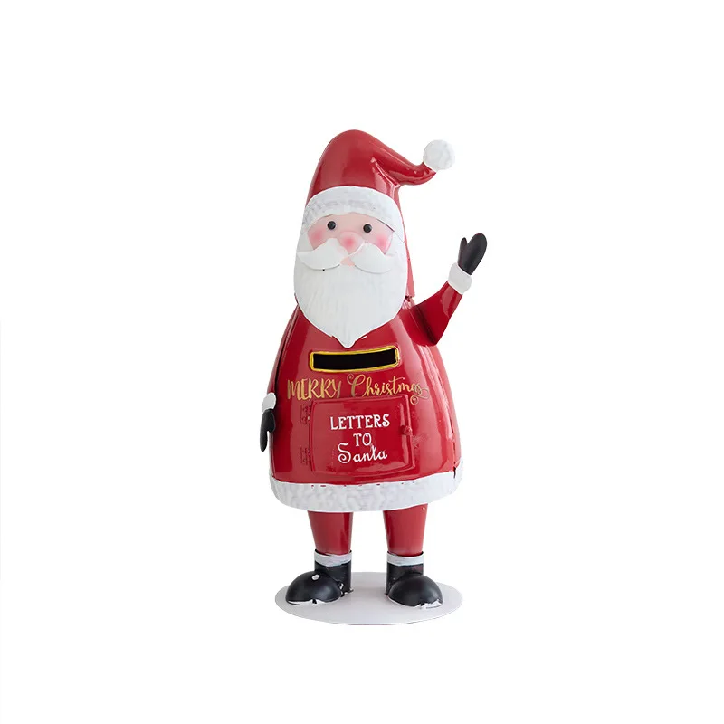 FOr Christmas Ornaments Iron Christmas Tree Mailbox Sleigh Old Man Snowman Ornament