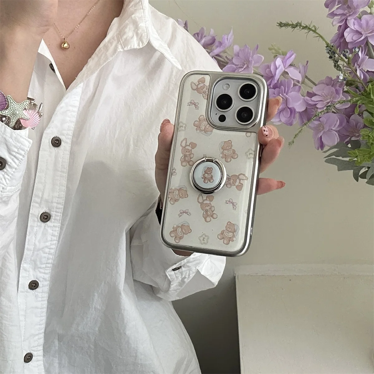 

New HelloKitty Anti-fall Lovely Cover Funda For iPhone 16 15 14 13 Pro Max - Luxury Stylish INS Korean Cute Shockproof Phone Cas