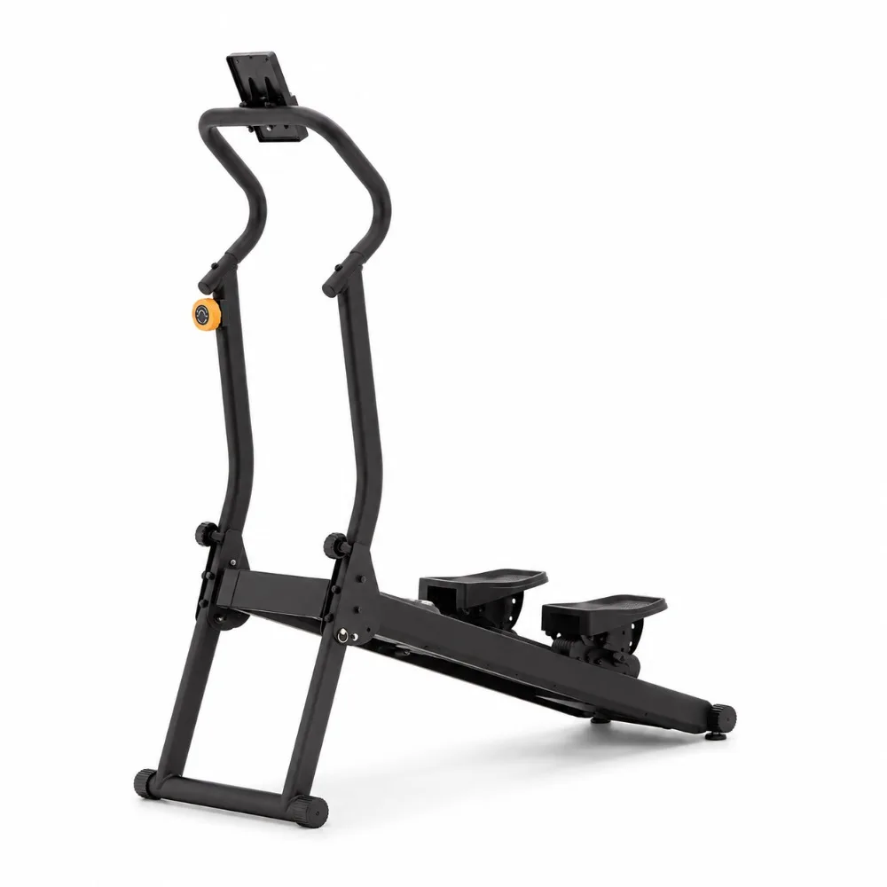 Foldable Stair Climber Machine Steel Home Fitness Stepper Magnetic Resistance Workout Climbing Machine Phone Holder Double Rail - view 3