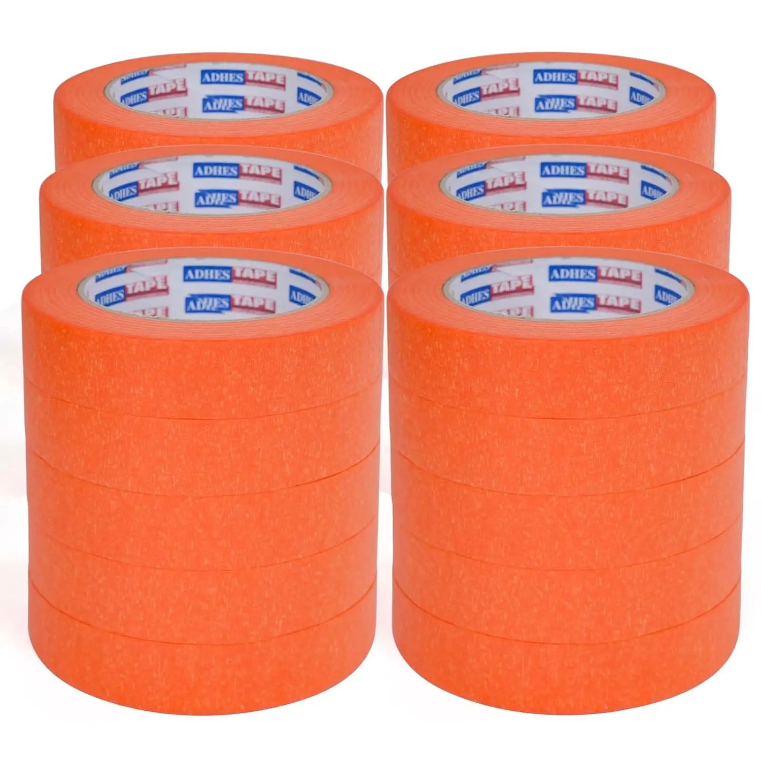 

ADHES Orange Masking Tape 0.94 Inch x 55 Yards, 30 Rolls UV Resi nt No Residue Multi-Surface Painters Tape, Automotive