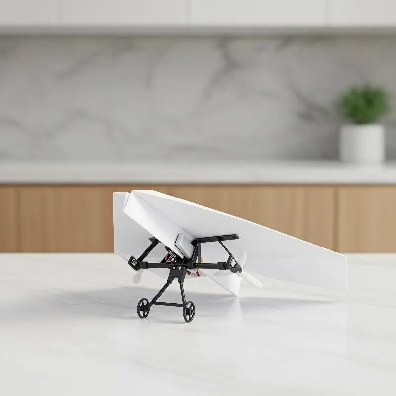 DIY RC Paper Airplane Kit Gyro Stabilizer Electric Remote Control Plane Easy Operation for Kids Birthday Presents