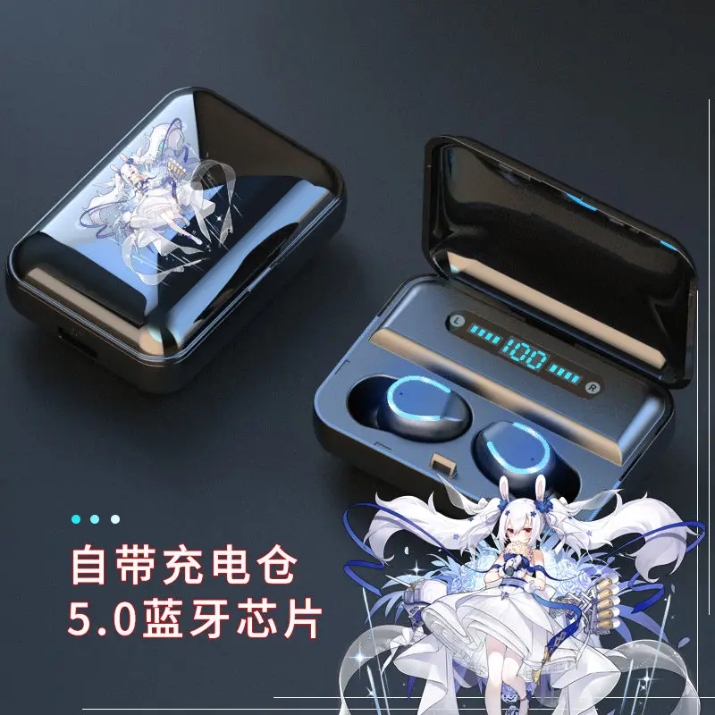 Game Azur Lane USS Enterprise Clevelan Cosplay Bluetooth earphones For Android Wireless Earbuds 5.0 HD Anime Azur Lane Gifts NEW