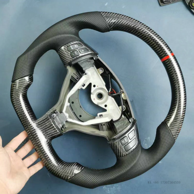 New For Suzuki Swift SX4 ZC71S 2004-2016 Customize 100% Real Carbon Fiber Car Steering Wheel