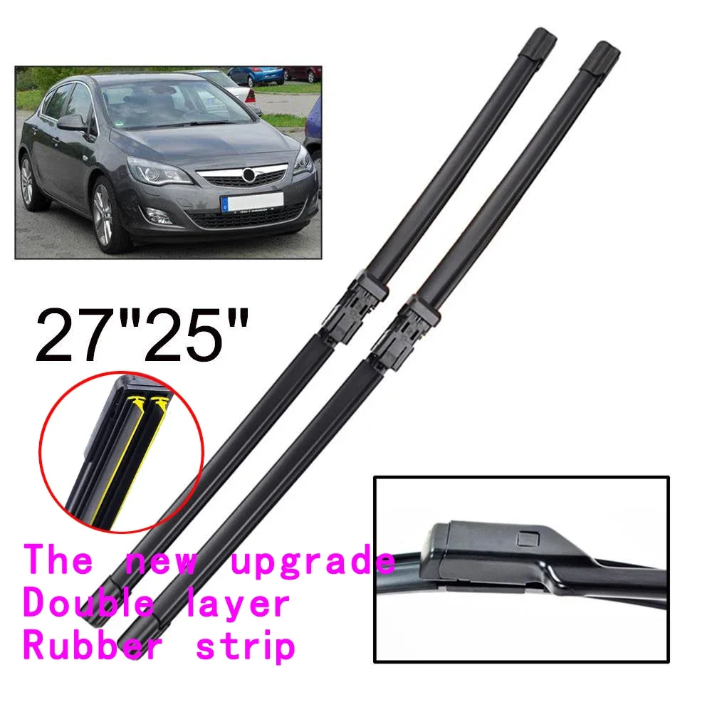 

adohon Front Windshield Wiper Blades Set For Opel Astra J 27"25" 2009 2010 2011 2012 2013 2014 2015 Windscreen Window