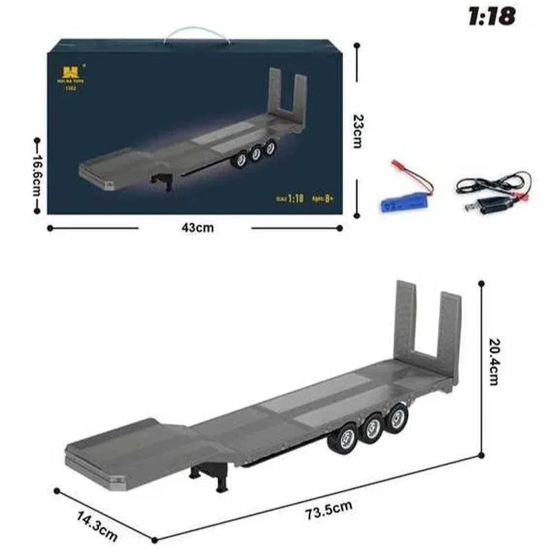 Huina 1501 2025 Новый Scania с дистанционным управлением, тяжелый грузовик, модель прицепа, тяговый автомобиль, усовершенствованная игрушка высокого класса для детей и взрослых