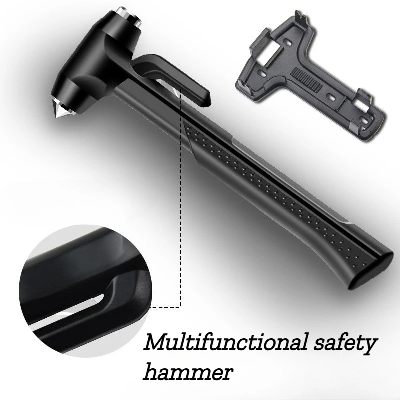 

Vehicle-mounted Safety Long-handled Hammer Multi-functional Emergency Fire Escape Window-breaking Hand Tool