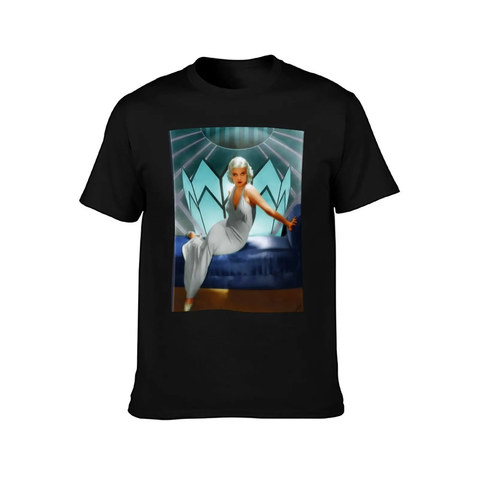 Jean Harlow T-Shirt Large Size Loose Casual Tee T-Shirt