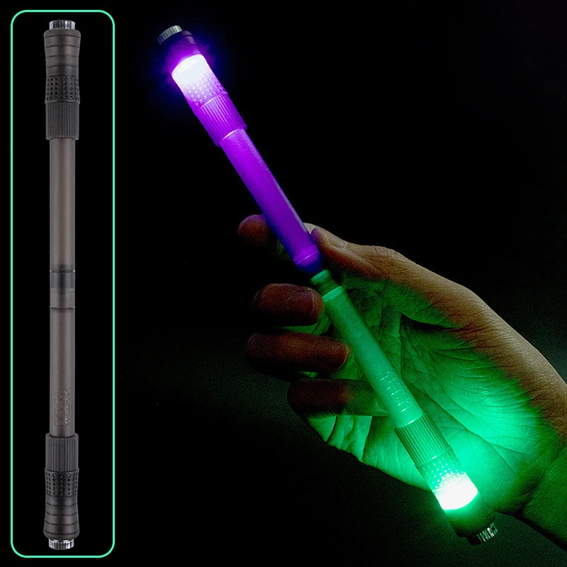 Cool Rotating LED Flash Spinner Pen Adult Stress Reliever Children Kids Spinning Pen Finger Toy Spinner Gift