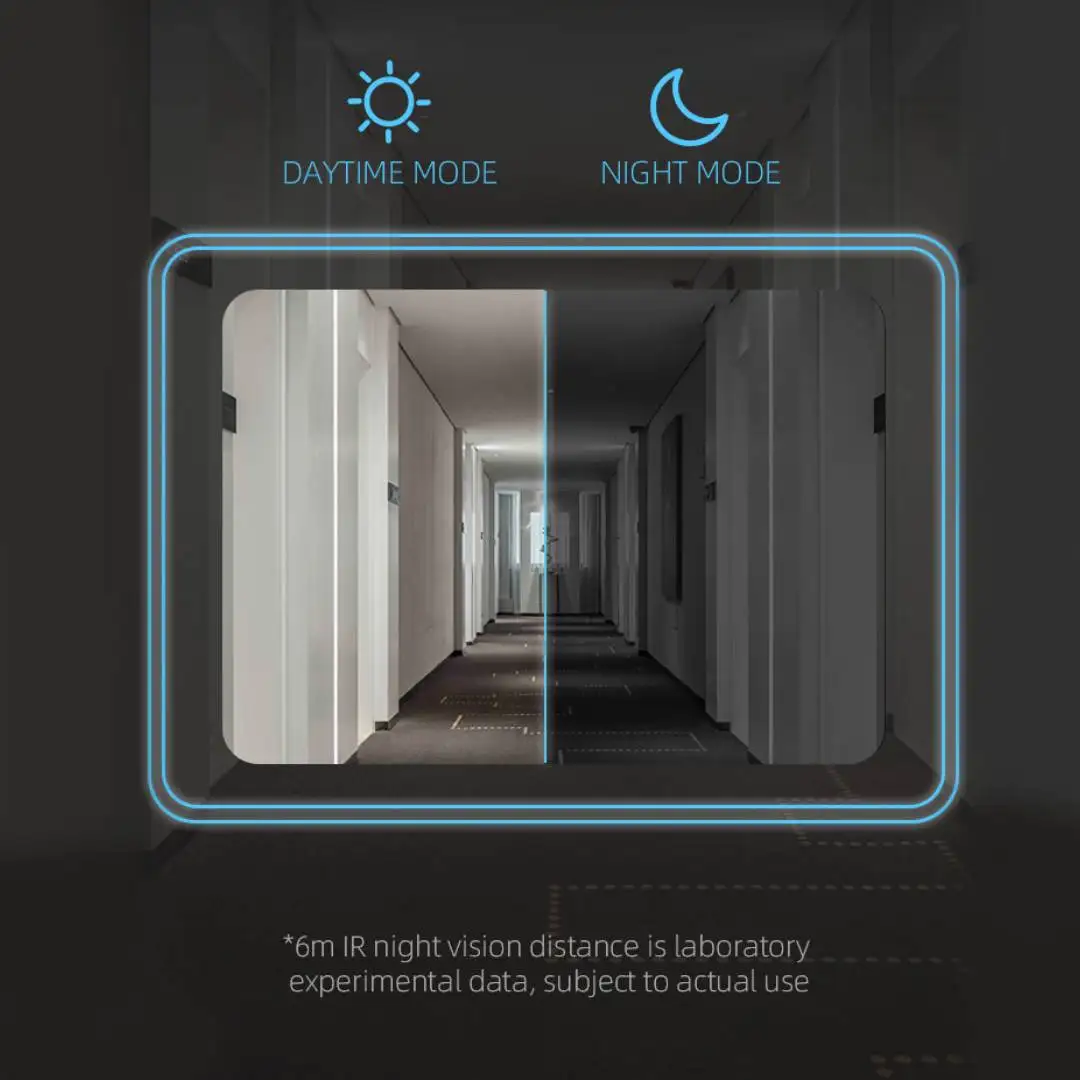 U9 جرس باب يتضمن شاشة عرض فيديو لاسلكي فيديو إنترفون كاميرا مراقبة مع غطاء المطر الشمسي طويل الاستعداد حماية الأمن عين القط