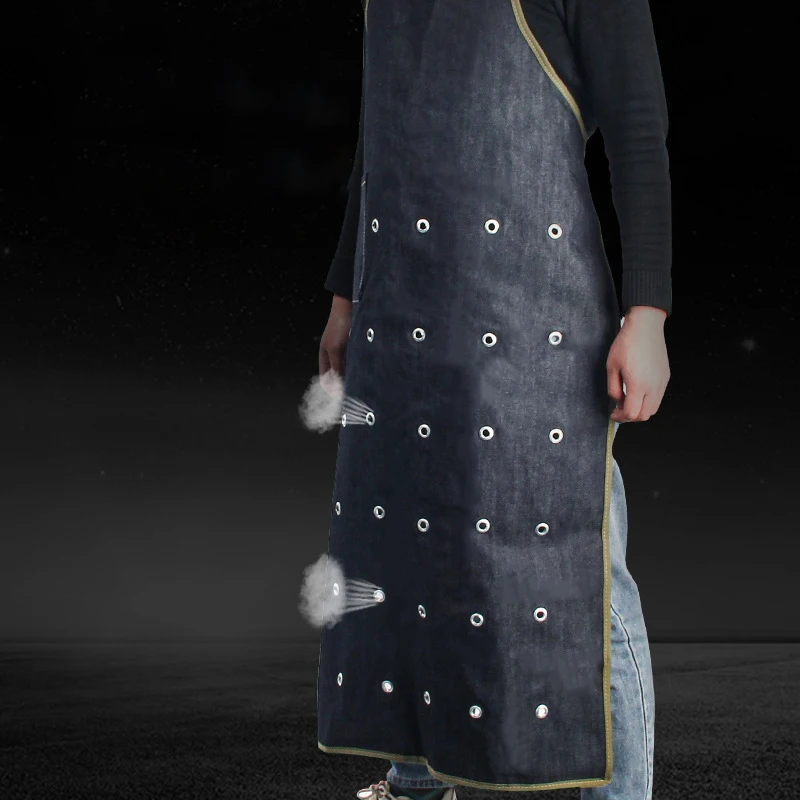 Apron with Holes & Pocket, Tall Bib Apron Large with Long Ties Adjustable - Gifts for Chef Kitchen Shop , фартук длинный