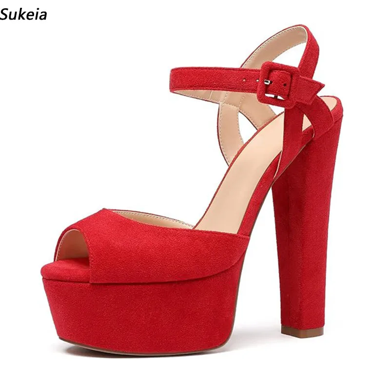 

Женские летние босоножки с пряжкой и открытым носком, 5-20 дюймов