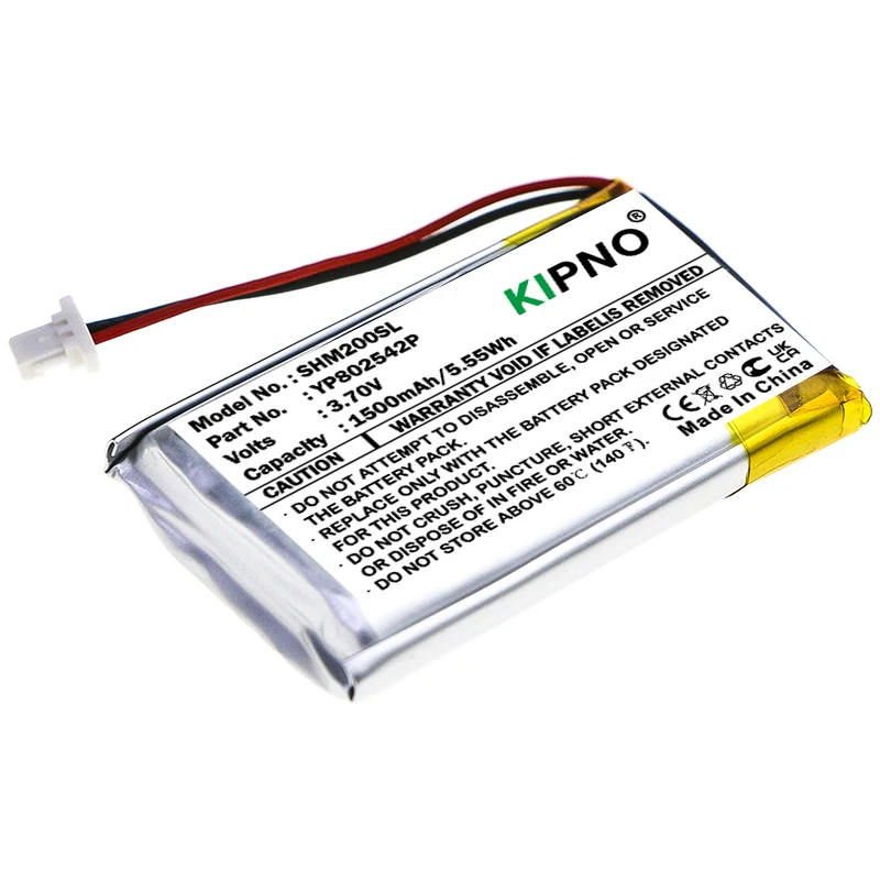 

Wireless Headset Battery KIPNO 1500mAh YP802542P For Sena SMH-10S SMH-20S SMH10S SMH20S Bluetooth Headset Helmet Intercom