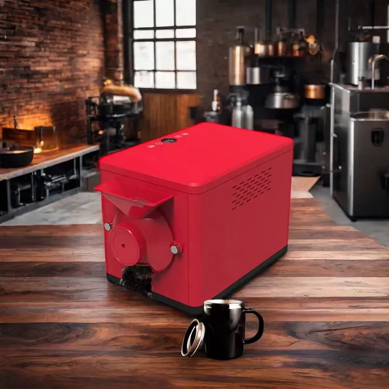Multifunctional Smart Small Coffee Bean Maker Commercial Home Corn Peanut Hot Air Sample Coffee Roaster Machine