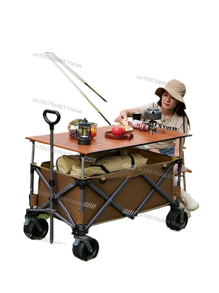

Camper Cart, Trolley, Outdoor Camp Cart, Gather Folding Trolley, Picnic Cart, Camping Trailer, Stall Truck