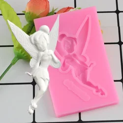 Flower Fairy Angel Silicone Mold Gumpaste Chocolate Clay Candy Molds Fondant Cake Decorating Tools DIY Baking Moulds