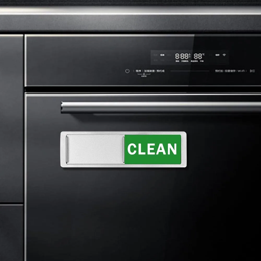 1pc Creative Multifunctional Dishwasher Magnet Clean Dirty Sign Magnet For Kitchen Refrigerator Dishwasher Magnet Home Room Deco