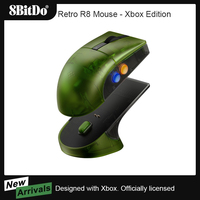 8BitDo Retro R8 Mouse with PAW 3395 Optical Sensor DPI 26K, Wireless 4K Polling Mouse with Charging Dock, Programmable Buttons
