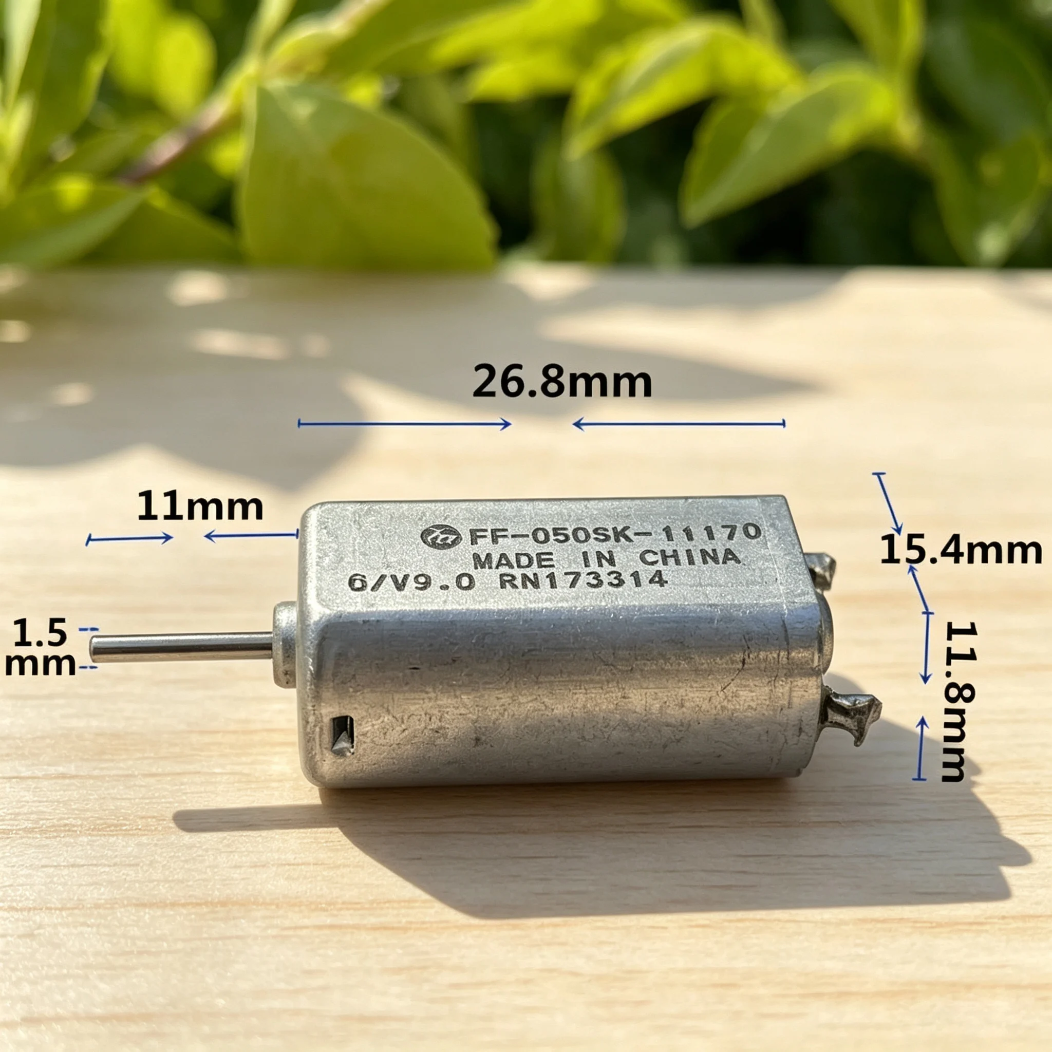 Mabuchi High Speed Mini Electric Motor 15mmx12mm FF-050SK-11170 D/V9.0 DC 12600RPM for DIY Car AV CD DVD Player view 5