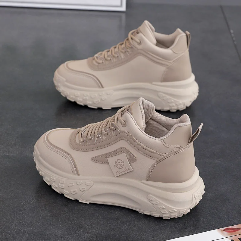 Dad's Shoes Popular for Women 2023 Autumn New Korean Edition Student Thick Sole Sports Increase Running and Casual Shoes Trend