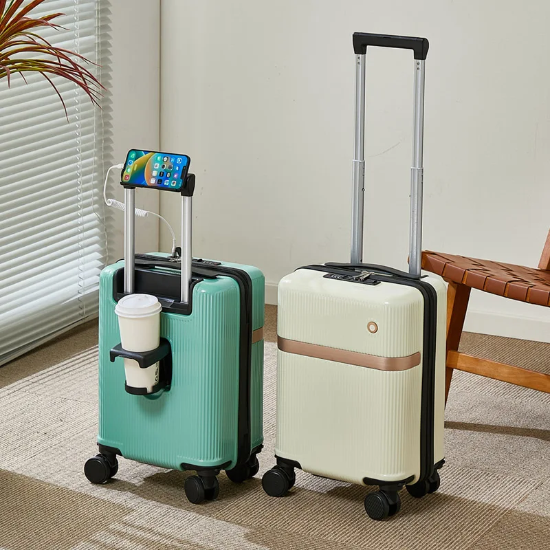 حقيبة سفر محمولة مع حامل أكواب وحامل هاتف لسهولة الحمل، حقيبة أمتعة بسيطة وخفيفة الوزن #1