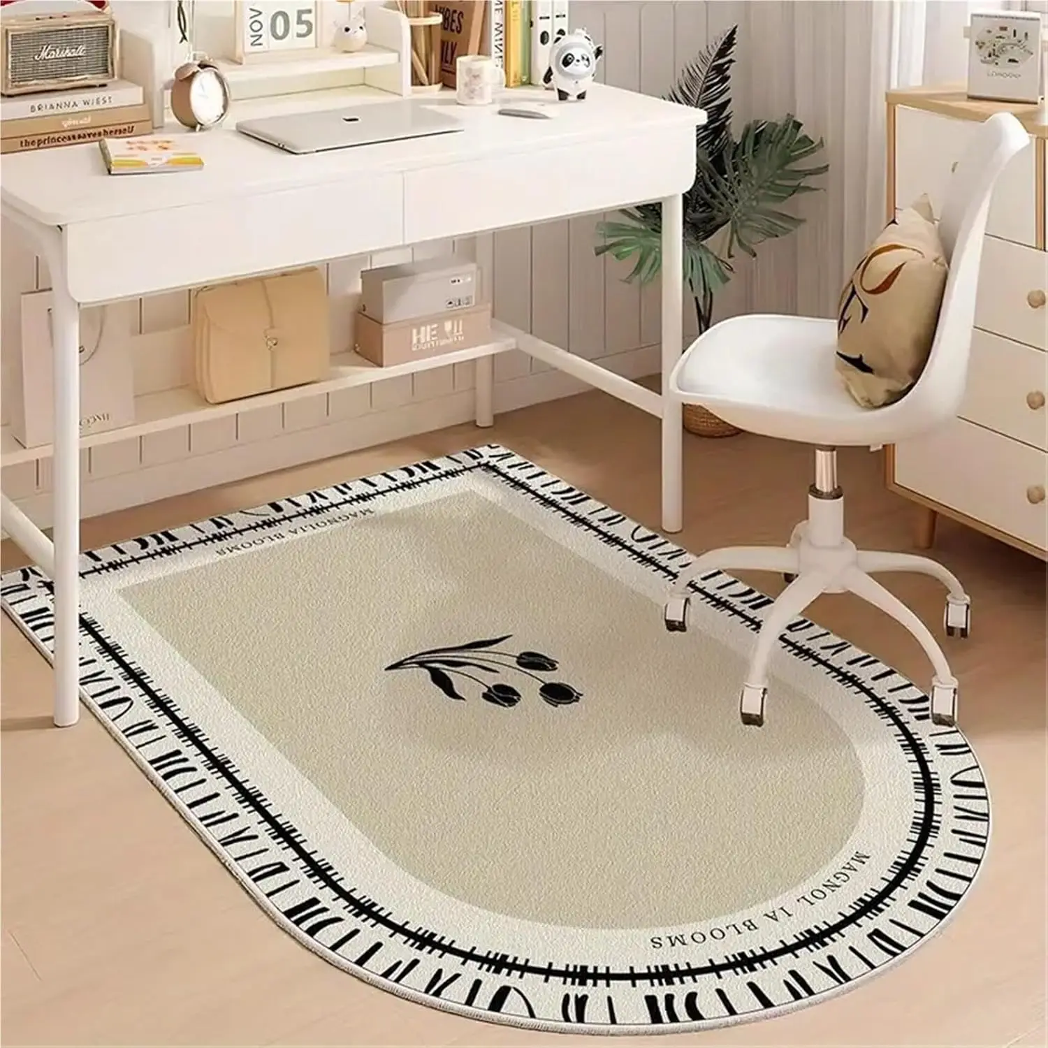 VIKAMA مكتب كرسي حصيرة للأرضيات الصلبة عدم الانزلاق مكتب كرسي حصيرة المضادة للخدش ألعاب الكمبيوتر كرسي متحرك حصيرة مكتبية حماية #3