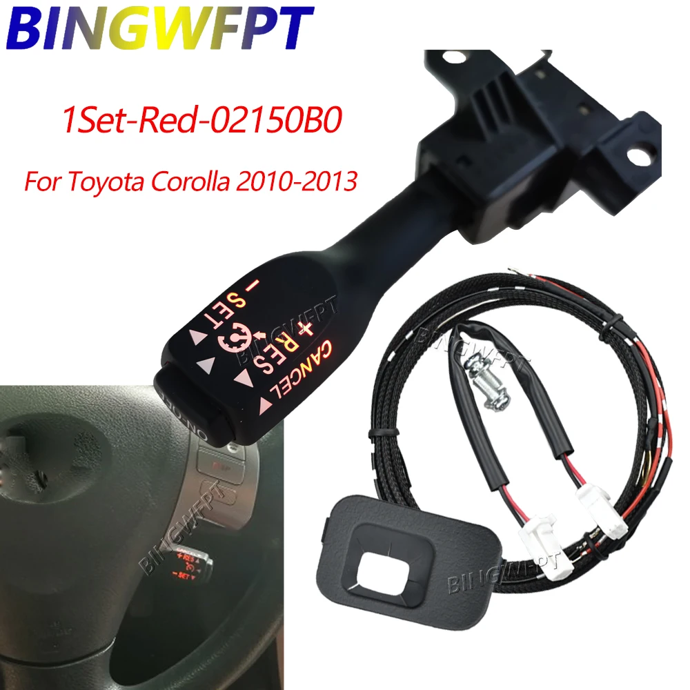 For Toyota RAV4 2009-2013 Corolla 2010-2013 45186-02150-B0 45186-42030 4 Color Backlight Cruise Control Switch With Dust Cover