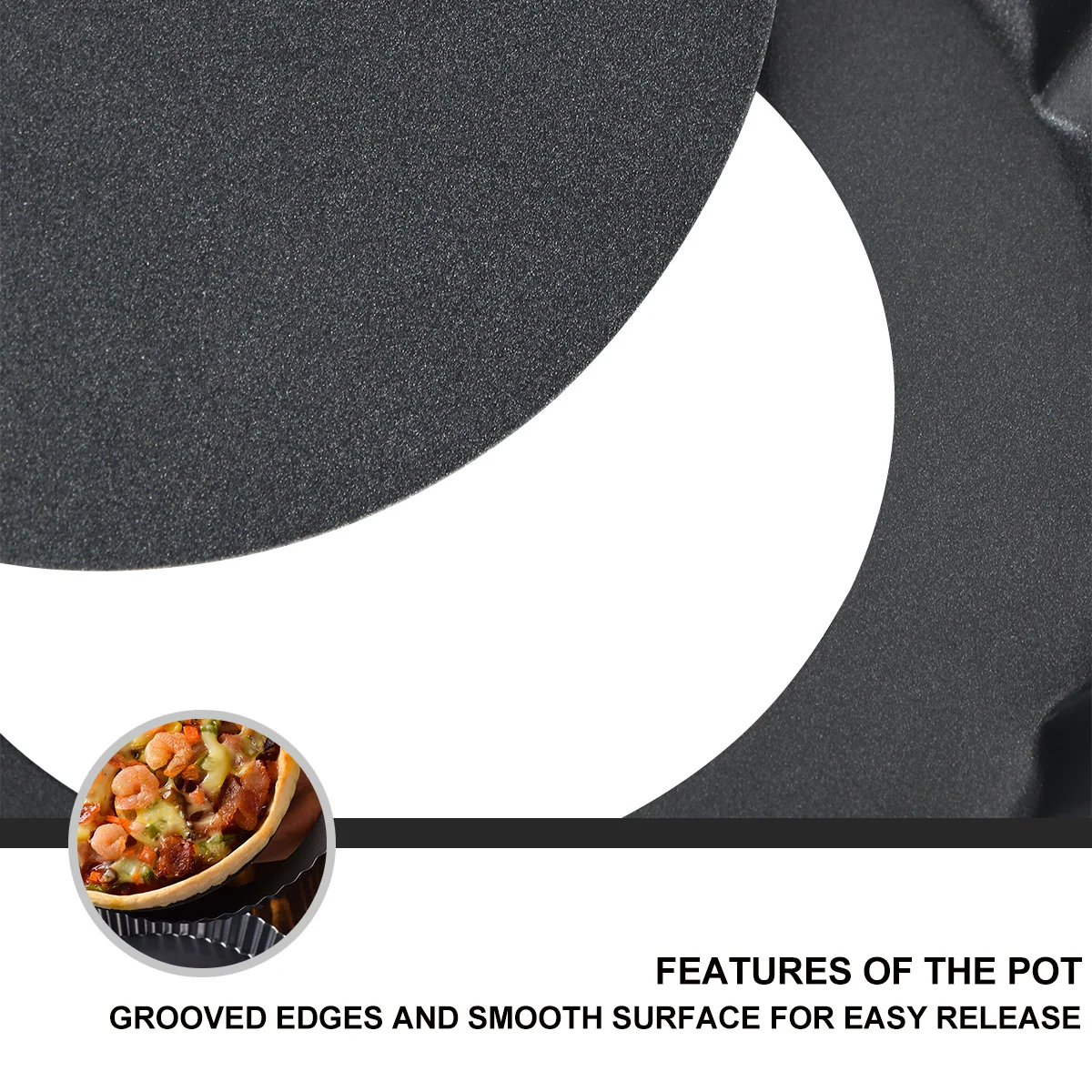 

6Pcs 10cm 0.4mm Round Baking Pan Non-Stick Chrysanthemum Pie Tart Mould Removable Bottom for Creamy Cheesecake Chocolate Cake